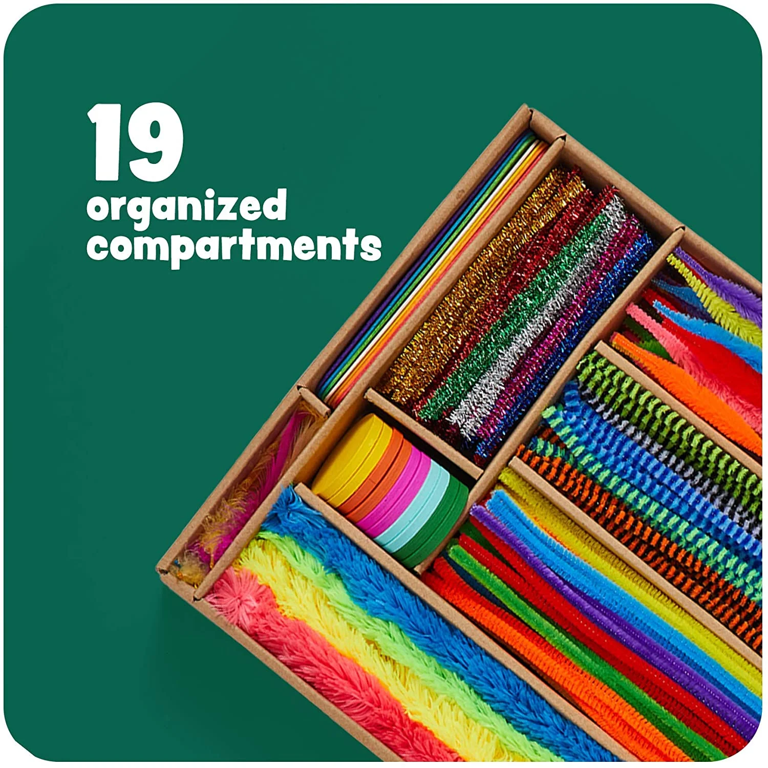 Arts and Crafts Vault 1000 Plus Piece Craft Kit Library in a Box for Kids Ages 4 5 6 7 8 9 10 11 & 12 Year Old Girls & Boys