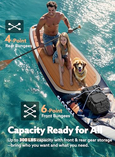 SLOOSH Inflatable Stand Up Paddle Board, 10'6" Inflatable Paddle Boards with Premium Accessories, Non-Slip EVA Deck, Ultra-Light Carry Bag Pump