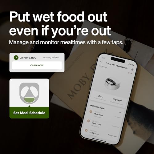 PETLIBRO Automatic Cat Feeder Wet Food Refrigerated New Upgraded APP Control,3 Days Freshness 3 Meals