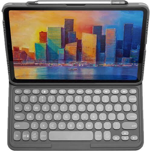 Zagg Pro Keys Wireless Keyboard and Detachable Case for 11-inch iPad Pro (1st, 2nd and 3rd Gen), Black
