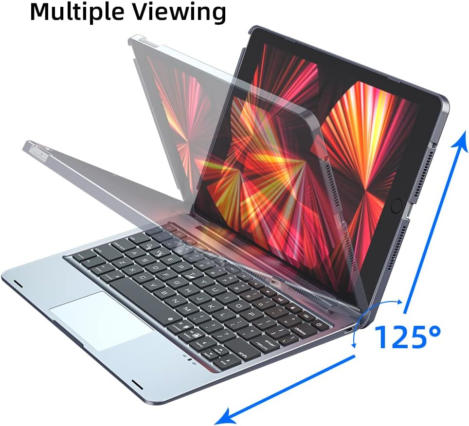 doqo Magnetic Keyboard Case for iPad Air 5th Generation(2022)/iPad Air 4th Generation(2020), iPad Pro 11 2018/2020/2021