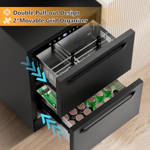 Cigar Electric Humidor, 35L 250 Counts Large Capacity Thermostatic Electric Cigar Cooler Cabinet with Digital LED Screen, Safety Lock