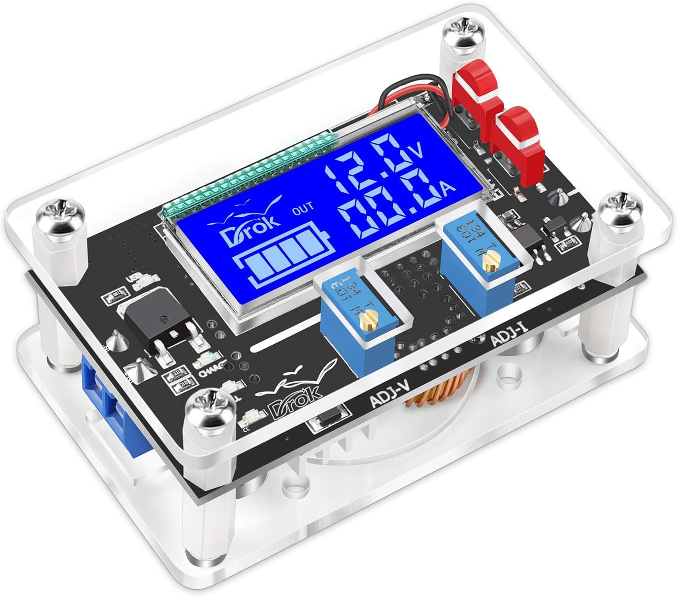 Buck Boost Voltage Regulator, DROK DC 6-30V to DC 0.5-30V 5V 12V 24V Adjustable Voltage Converter