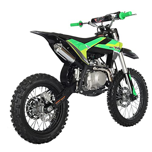X-PRO X17 125cc Automatic Transmission Dirt Bike with Electric Start, Big 17"/14" Tires!