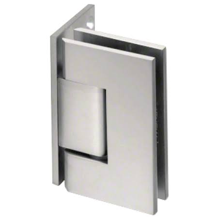 CRL GEN044SN Satin Nickel Geneva 044 Series Wall Mount Offset Back Plate HINGE, Silver
