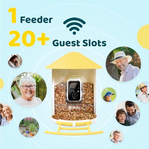 NETVUE Birdfy® Pro Bird Feeder with Camera, Wider Perch DIY Add-ons, Hummingbird Feeder, Suet Ball, Jelly Feeder