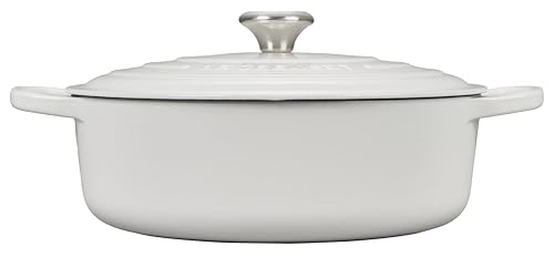Le Creuset Enameled Cast Iron Signature Round Wide Dutch Oven, 6.75 qt., Cerise