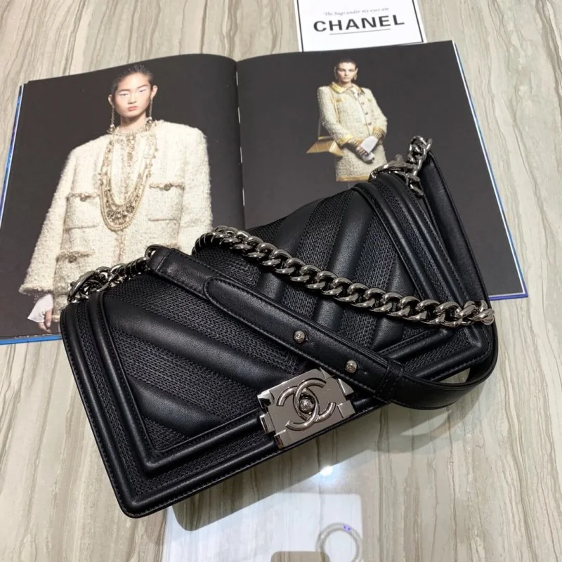 Chanel Calfskin Boy Chanel Handbag A67086