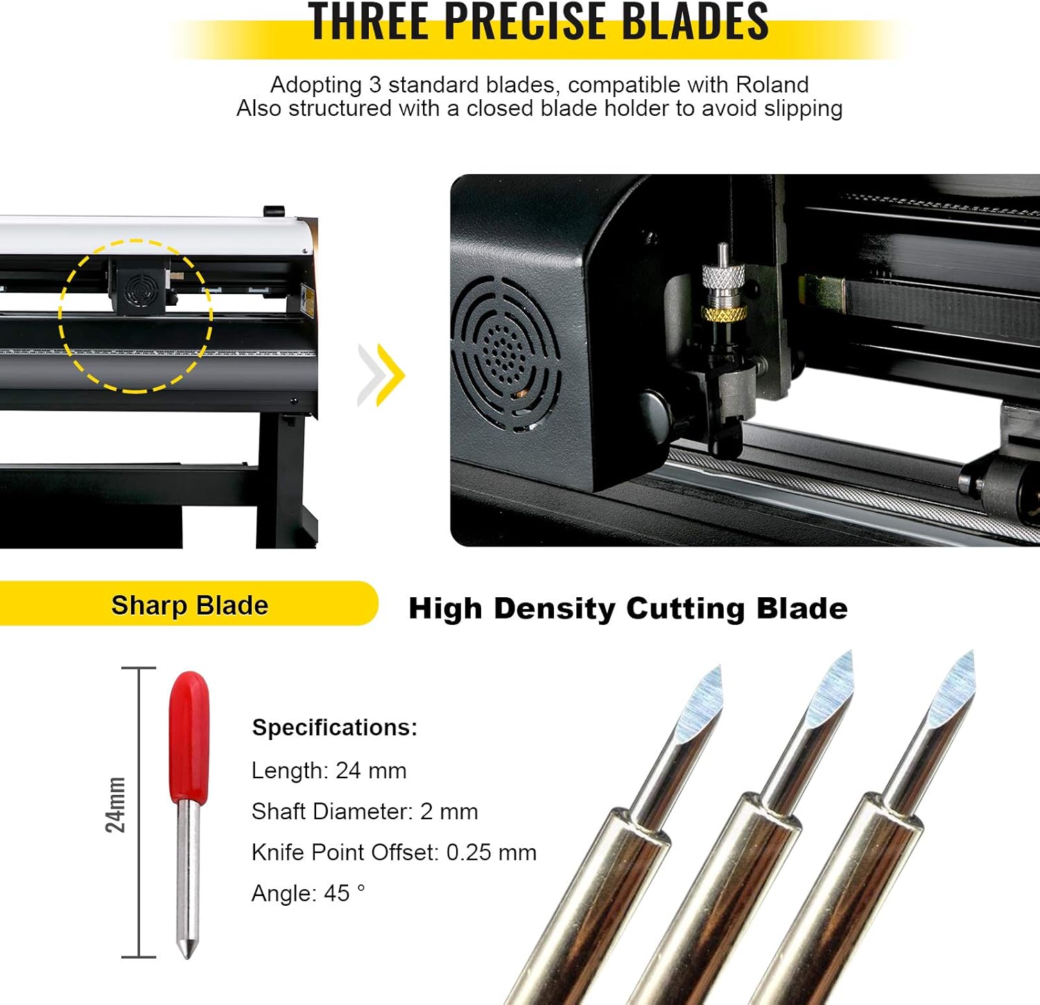 VEVOR Vinyl Cutter Machine, 720mm Cutting Plotter
