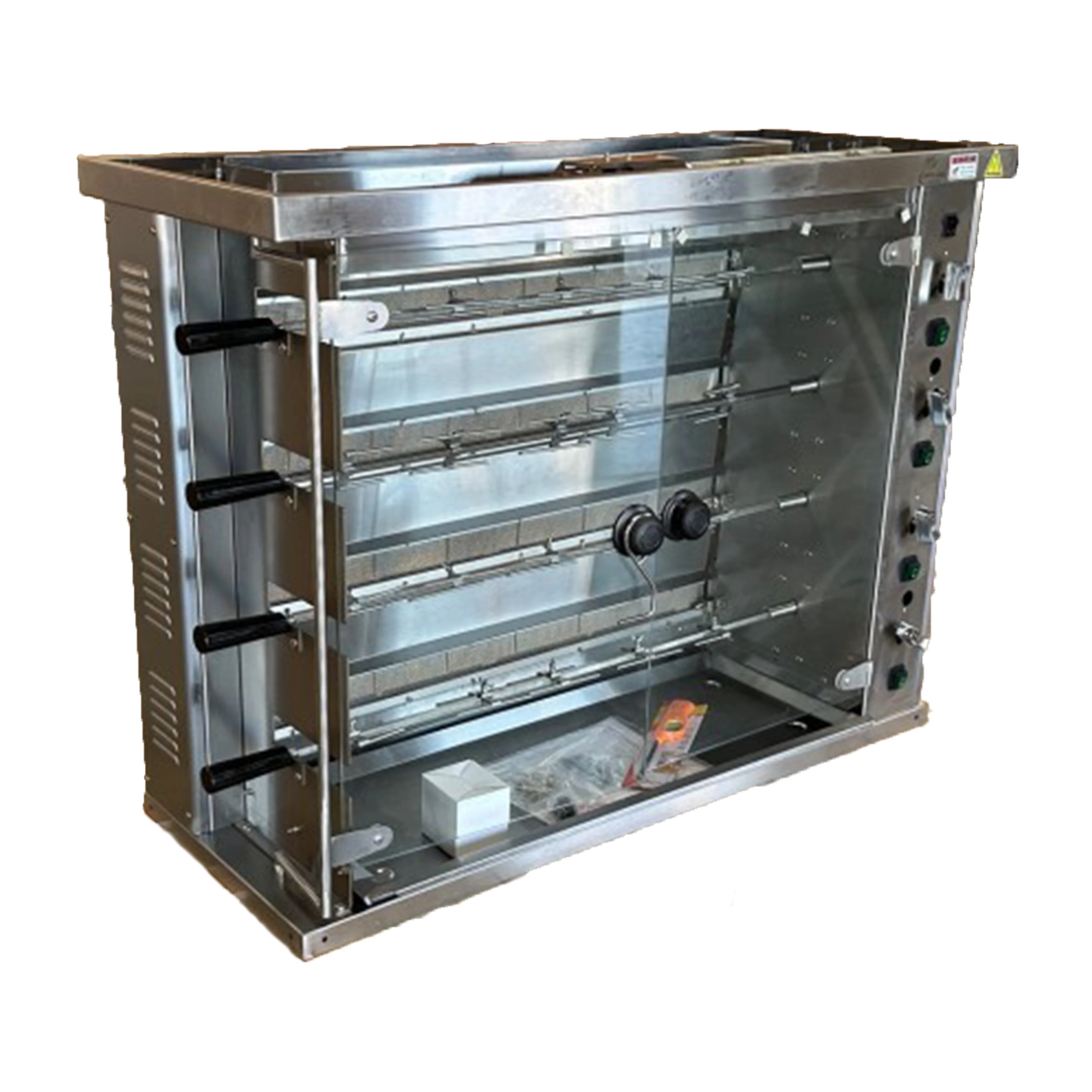 84,000BTU Natural Gas Rotisserie Oven Grill Roaster with Auto Rotating Skewers for Rotisserie Chicken, Brazilian Style BBQ, and Churrasco