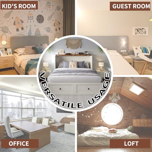 Queen Size Murphy Bed with Charging Station, Cabinet Bed with Large Storage Drawer for Home Office or Small Room, Hideaway Full Foldable Platform Bed