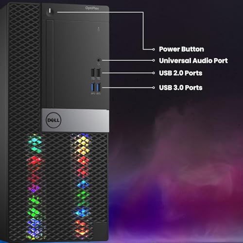 Dell RGB Gaming Tower Computer - Intel Core i7 6th Gen, NVIDIA GTX 1050 Ti 4GB GDDR5, 16GB Ram, 512GB SSD