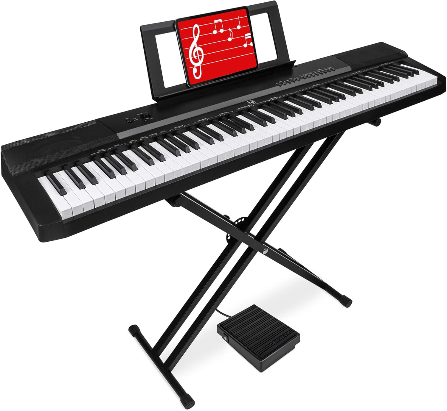 Best Choice Products 88-Key Full Size Digital Piano Electronic Keyboard Set for All Experience Levels w/Semi-Weighted Keys, Stand, Sustain Pedal