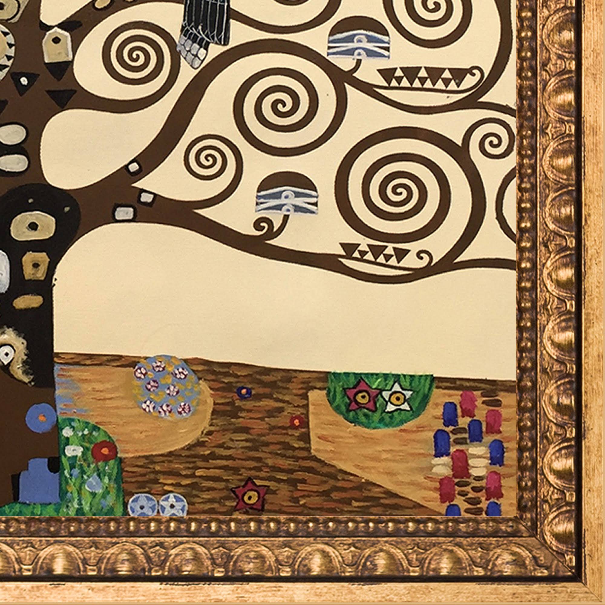 La Pastiche Gustav Klimt &Tree of Life& Hand Painted Oil Reproduction