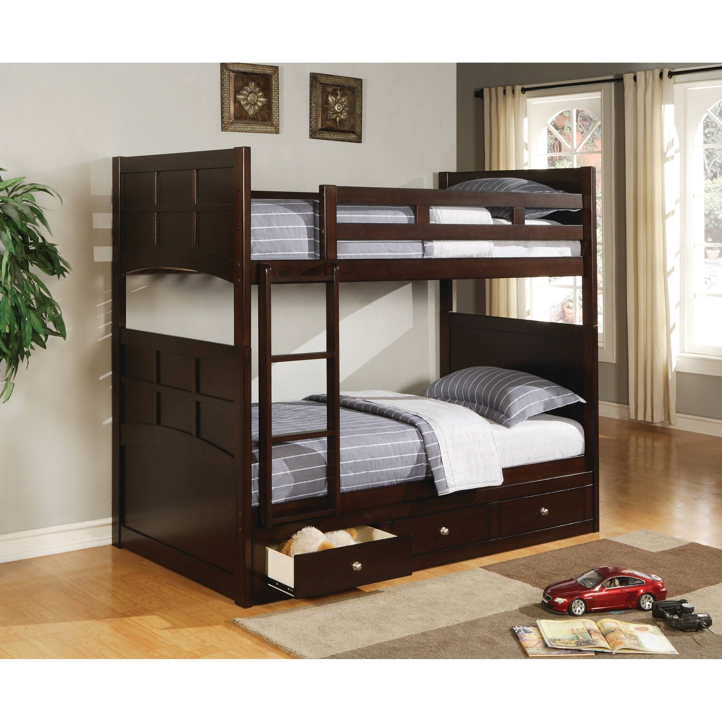 Jasper Twin Bunk Bed, Coaster
