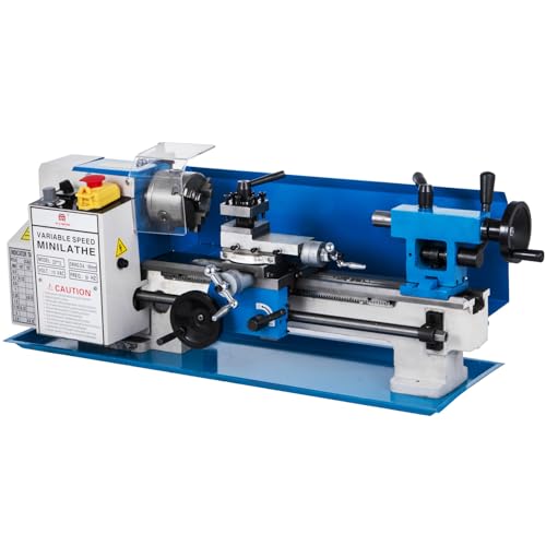 VEVOR Metal Lathe 7"x12",Precision Bench Top Mini Metal Lathe 550W