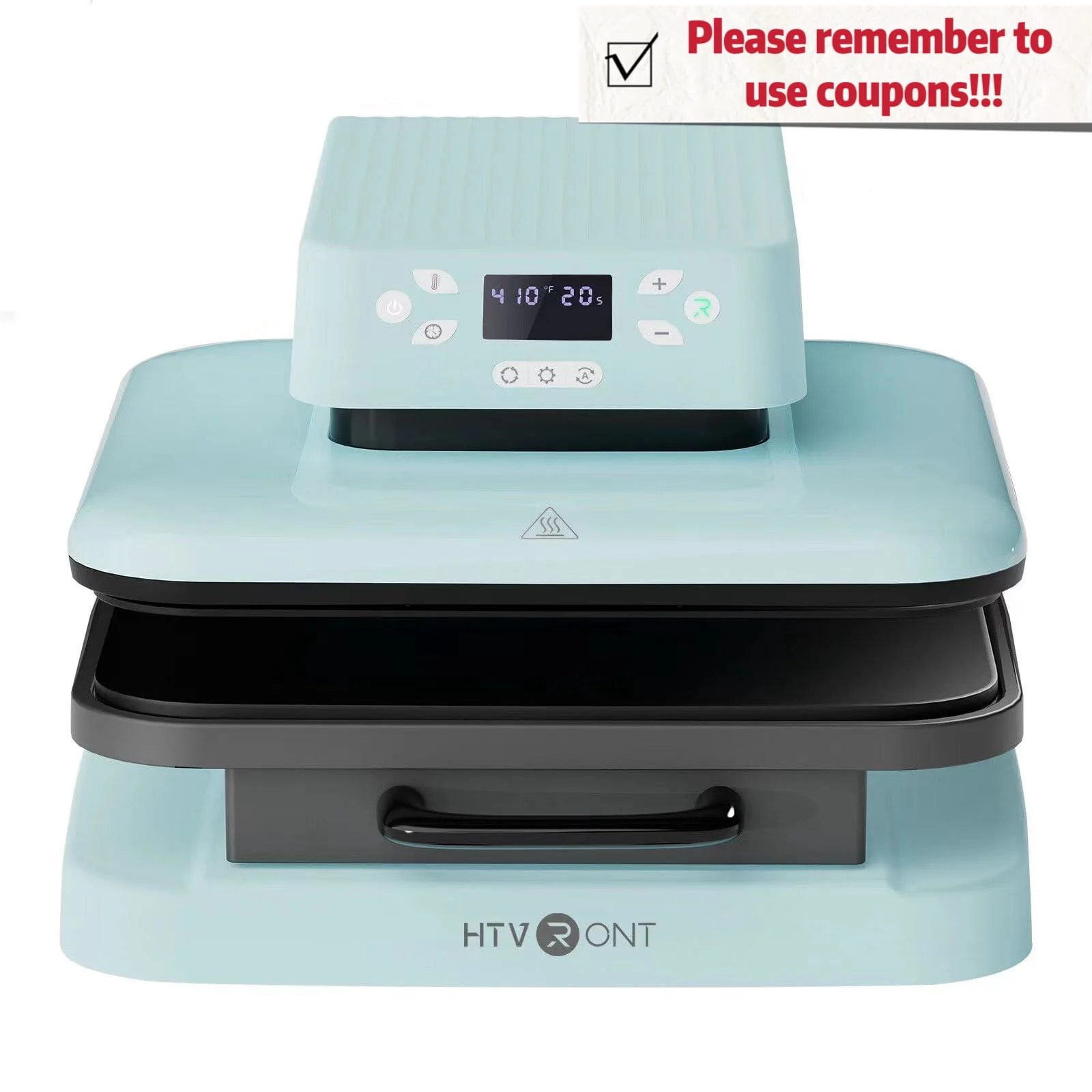 HTVRONT 1500W 15x15 White Auto Heat Press Machine for Transfer Vinyl & Sublimation Project