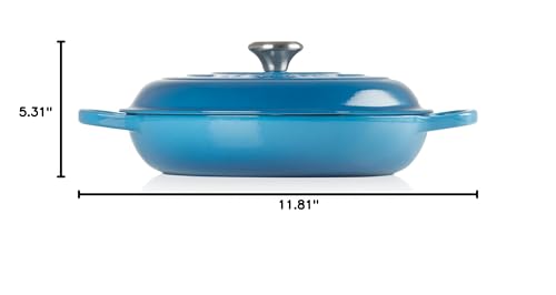 Le Creuset Enameled Cast Iron Signature Braiser, 3.5 qt., Marseille