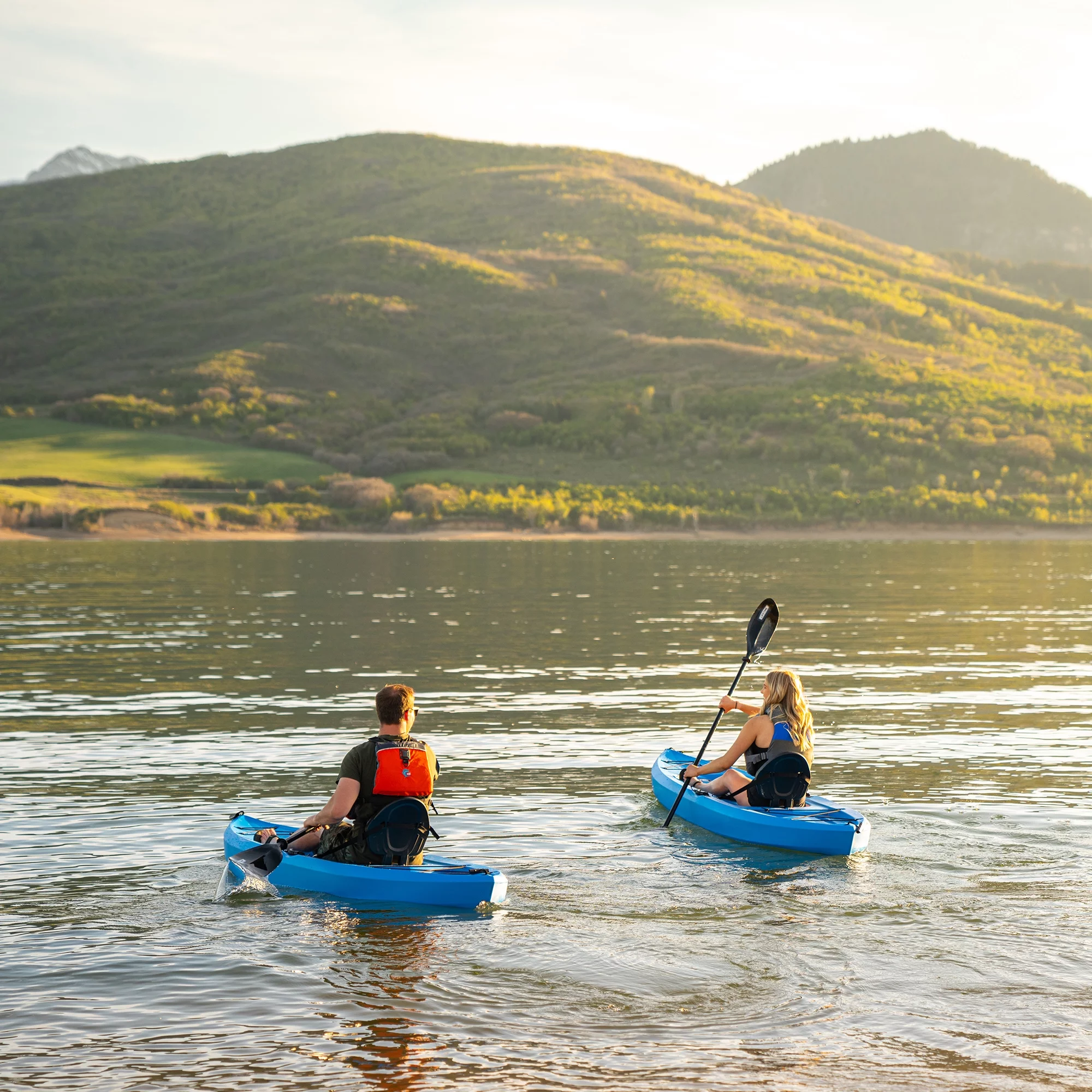 Lifetime Tamarack 100 Sit-On-Top Kayak (Paddle Included) - Dragonfly Blue - 91129