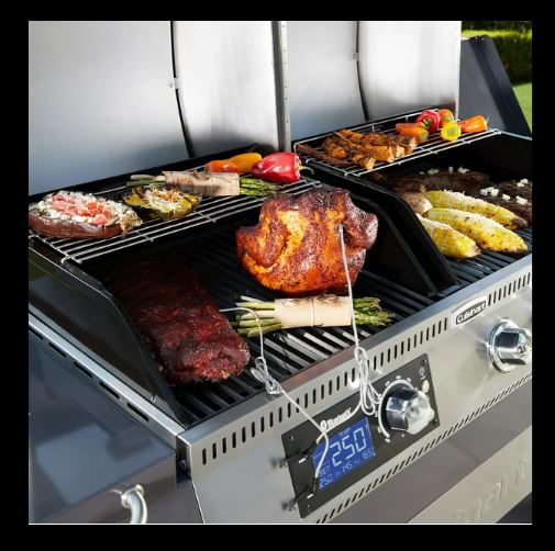 Cuisinart Twin Oaks Dual Function Pellet   Propane Gas Grill   Versatile Outdoor Cooking Station