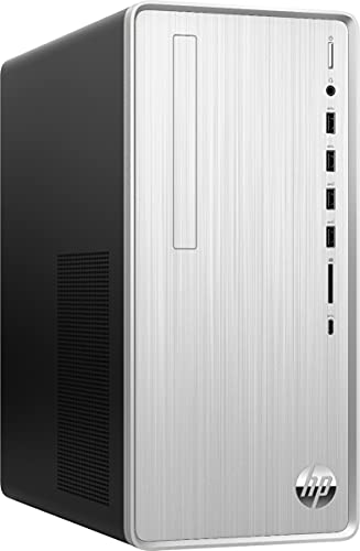 HP Newest Pavilion TP01 Desktop Computer, AMD Ryzen 7-5700G (Beats i9-10900), AMD Radeon, DVD Writer, Wireless, 9 USB Ports, HDMI, Bluetooth