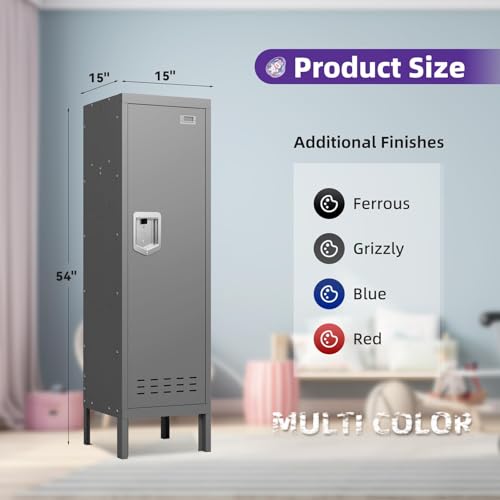 Metal Locker with 5 Doors,Lockers for Employees,66'' Steel Storage Locker for School,Gym, Office, Office,Garage
