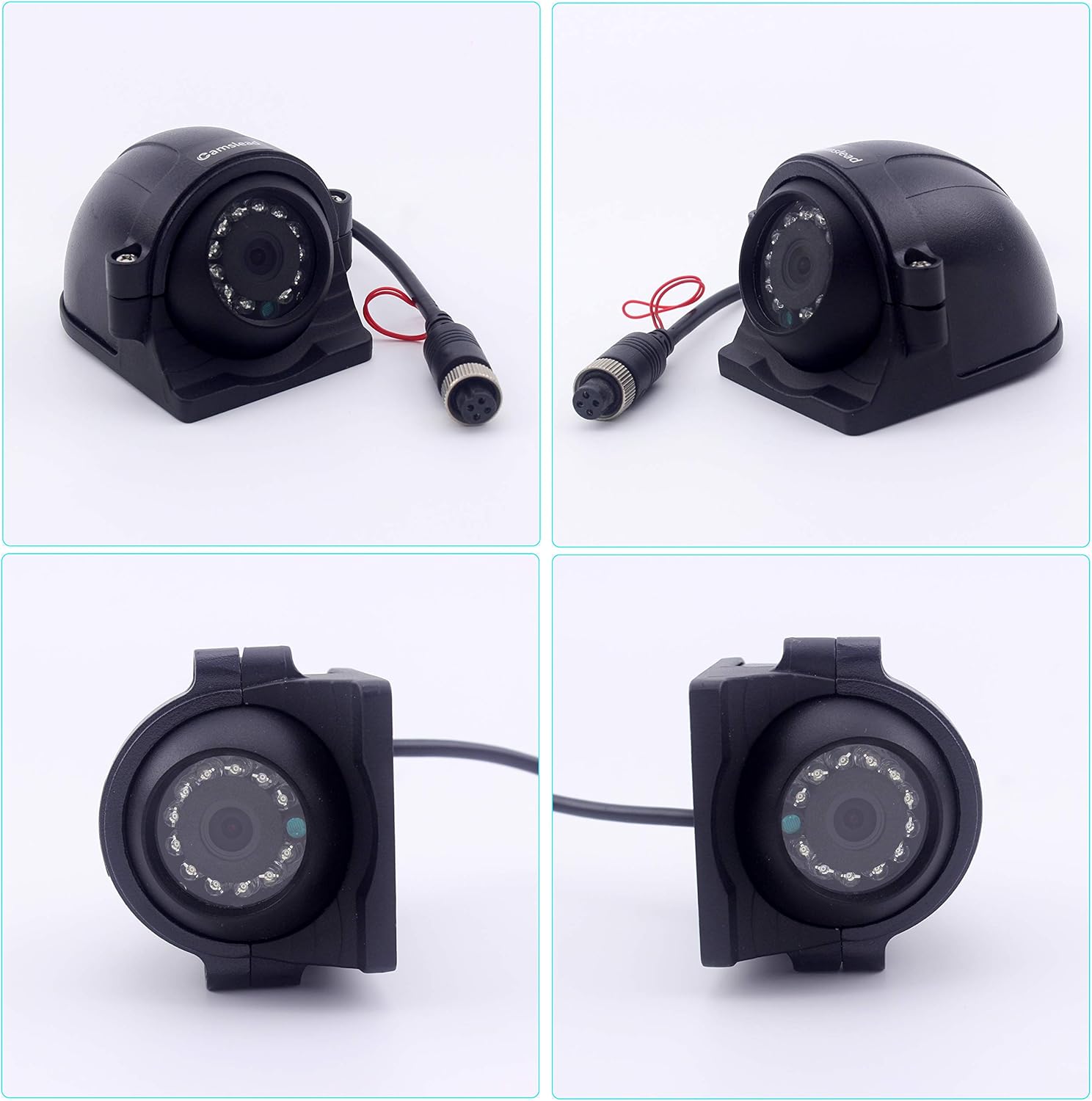 CAMSLEAD 9 inch DVR Monitor with Quad Split Screen, 5 x Cameras