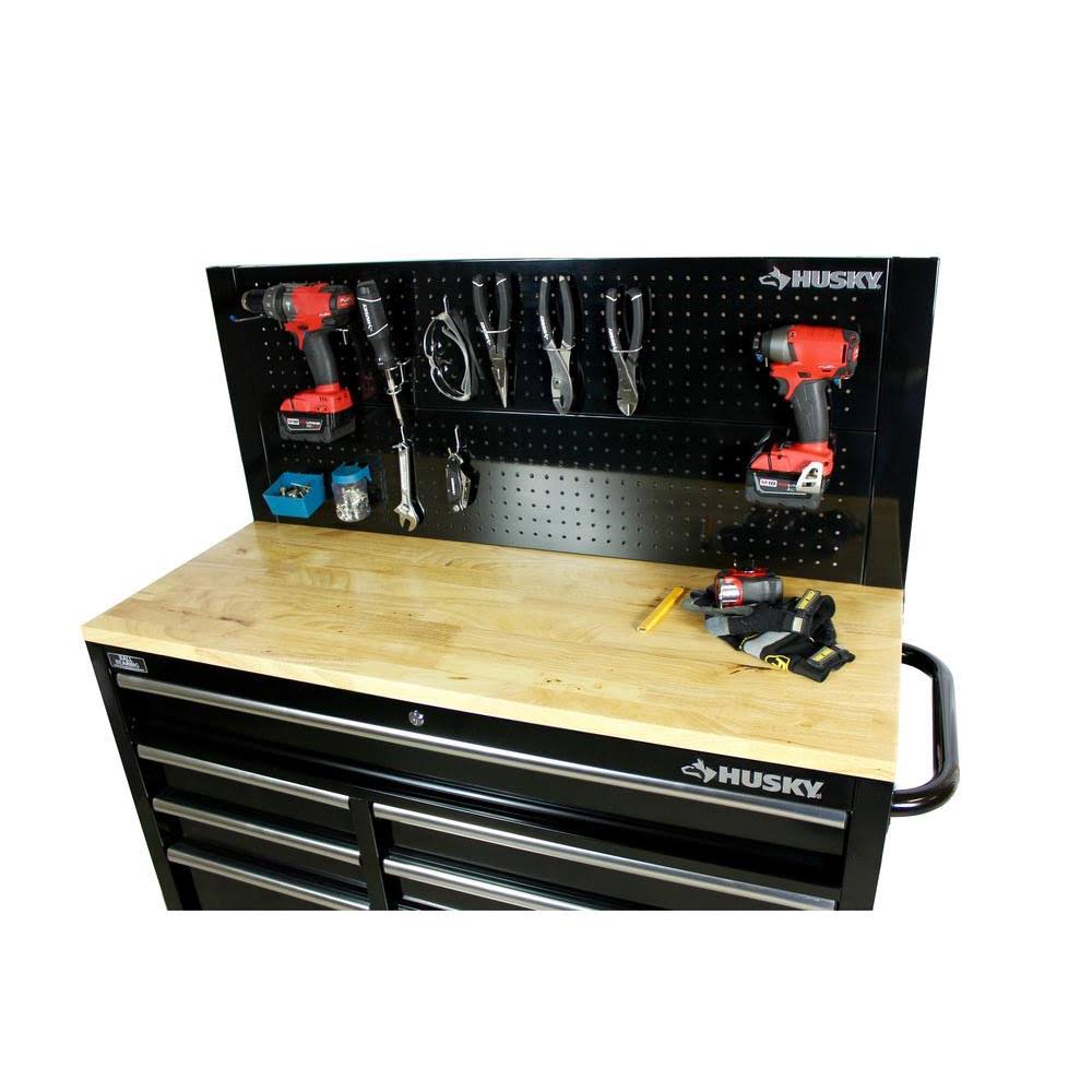 Husky 46 in. Pegboard Back Wall for Tool Cabinet