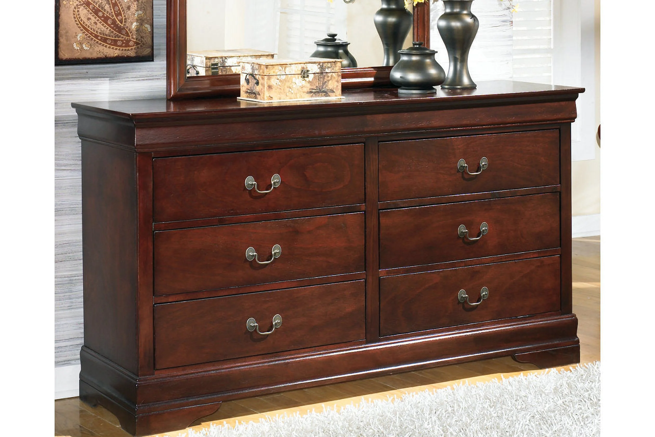 Signature Design by Ashley Alisdair 6-Drawer Double Dresser in Brown