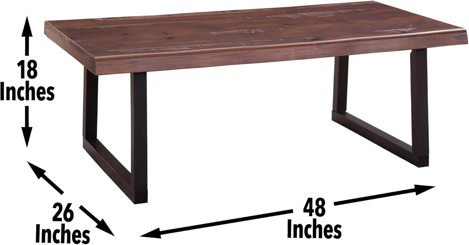 Jennings - Live Edge 3 Piece Occasional Table Set - Brown