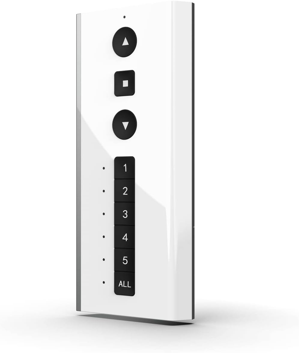 RollEase Push 5 Remote from Rollease Acmeda. MT02-0101-067004 (White) Pack of 2