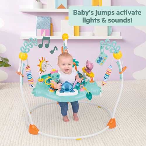 Bright Starts Disney Baby Finding Nemo Sea of Activities Baby Activity Center Jumper with Interactive Toys, Lights, Songs & Sounds, 6-12 Months (Blue)