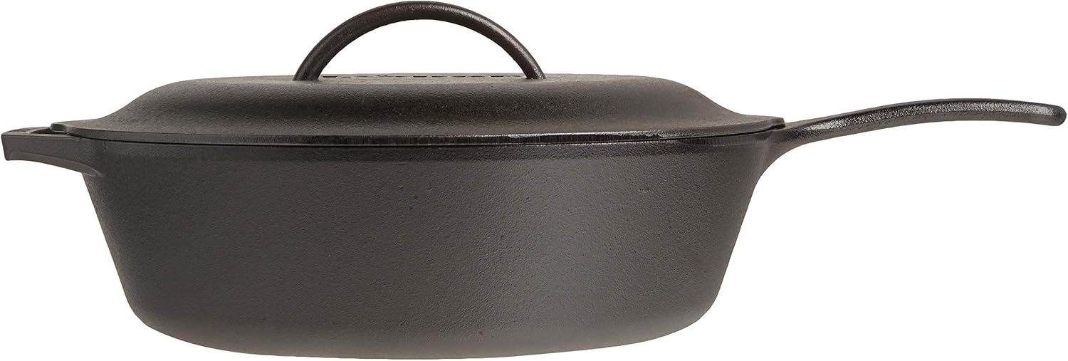 Lodge Combo Cooker Cast Iron, 10.25", Black