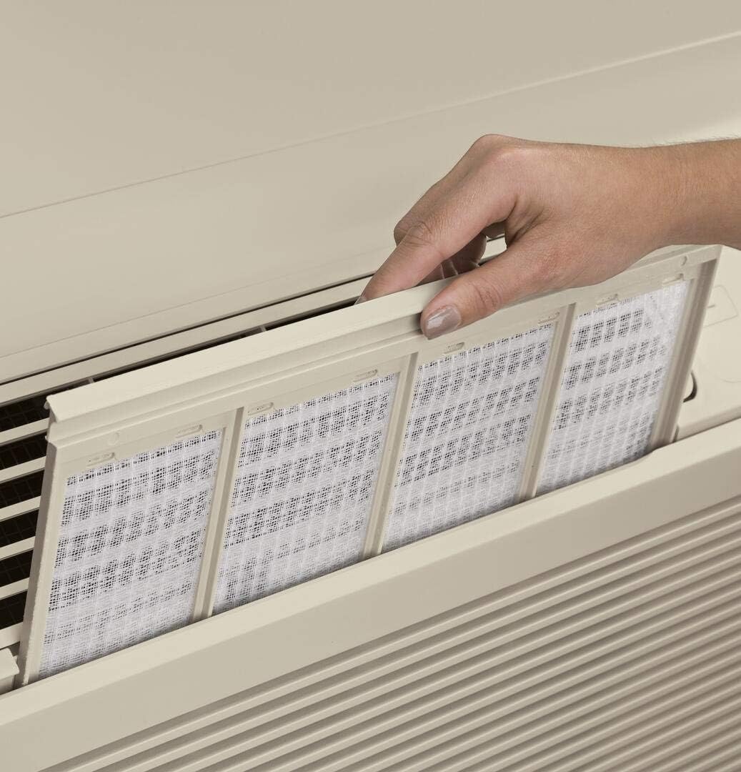 GE AZ65H09DAB Zoneline Heat Pump Unit with 9700/9600 BTU Cooling Capacity in Bisque