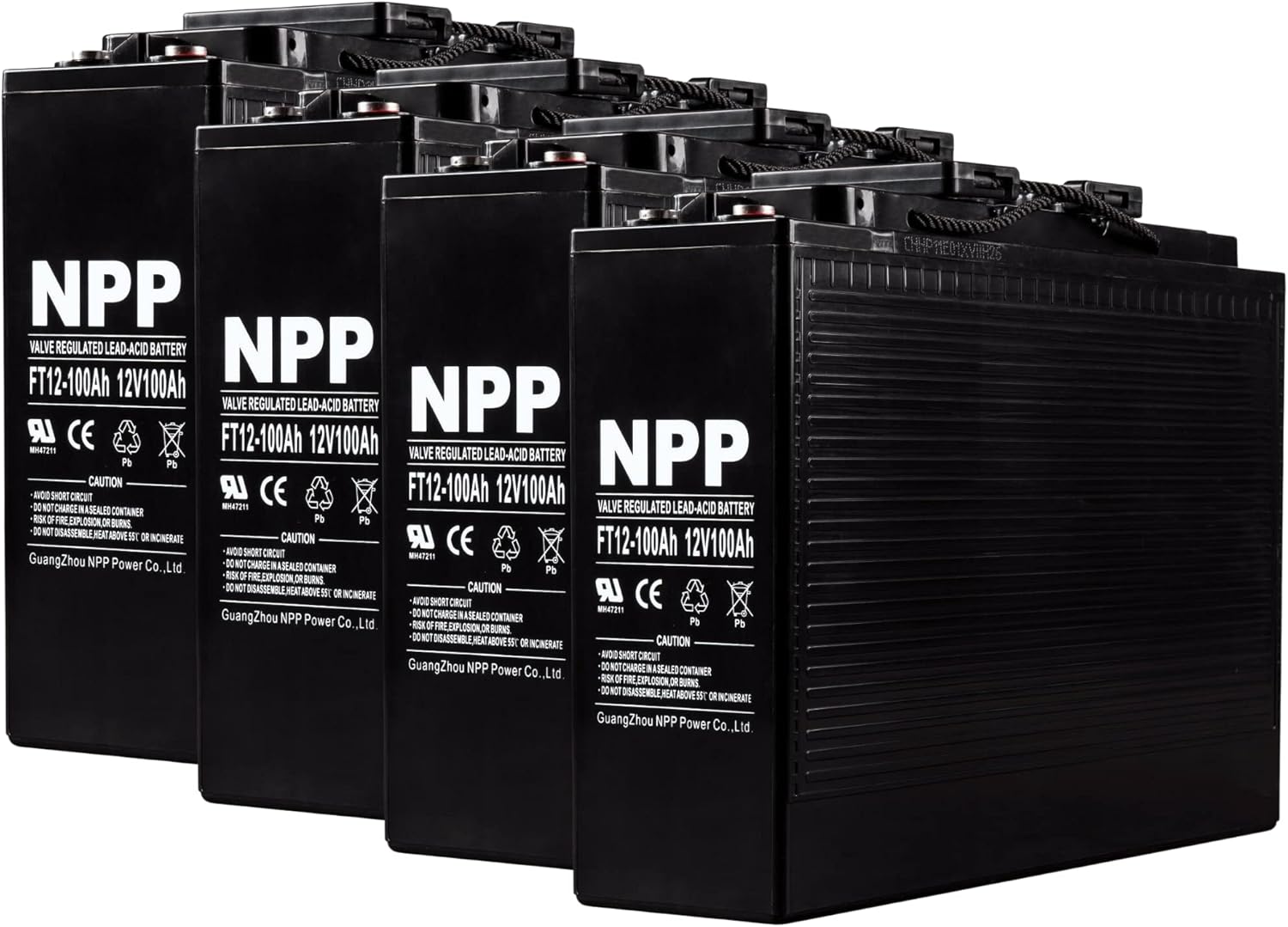 NPP FT12-100Ah 12V 100Ah Front Access AGM Deep Cycle SLA Battery | The Ultimate Battery You Can Finally Feel Confident | For Telecommunication System