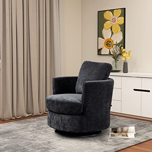 ODUWA Swivel Barrel Chair Set of 2