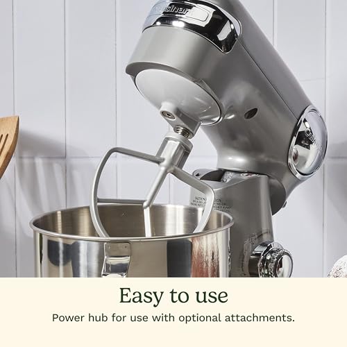 Cuisinart SMD-50BC Precision Pro 5.5-Quart Digital Stand Mixer With 12-Speeds, 3 Preprogrammed Food Prep Settings, Mixing Bowl, Whisk