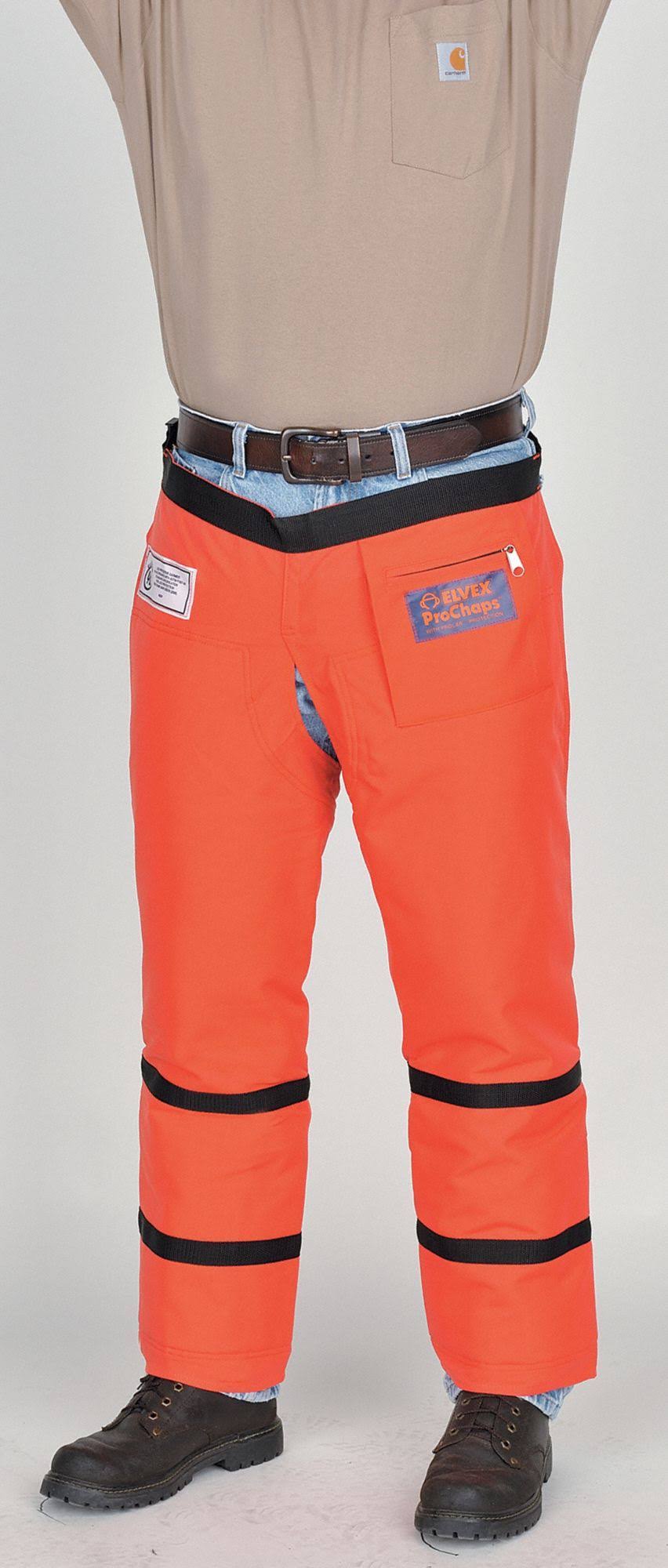 Elvex Orange Chain Saw Chaps,33 in