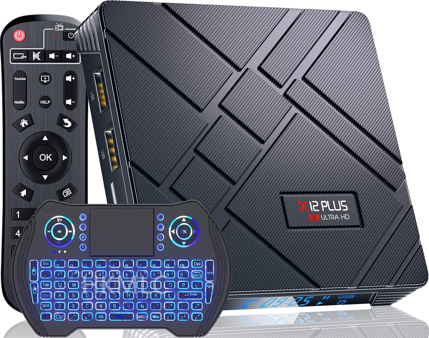 2022 Newest Android TV Box 11.0, X12 Plus Android TV Box 4GB RAM 32GB ROM with RK3318 Quad-Core 64 Bits