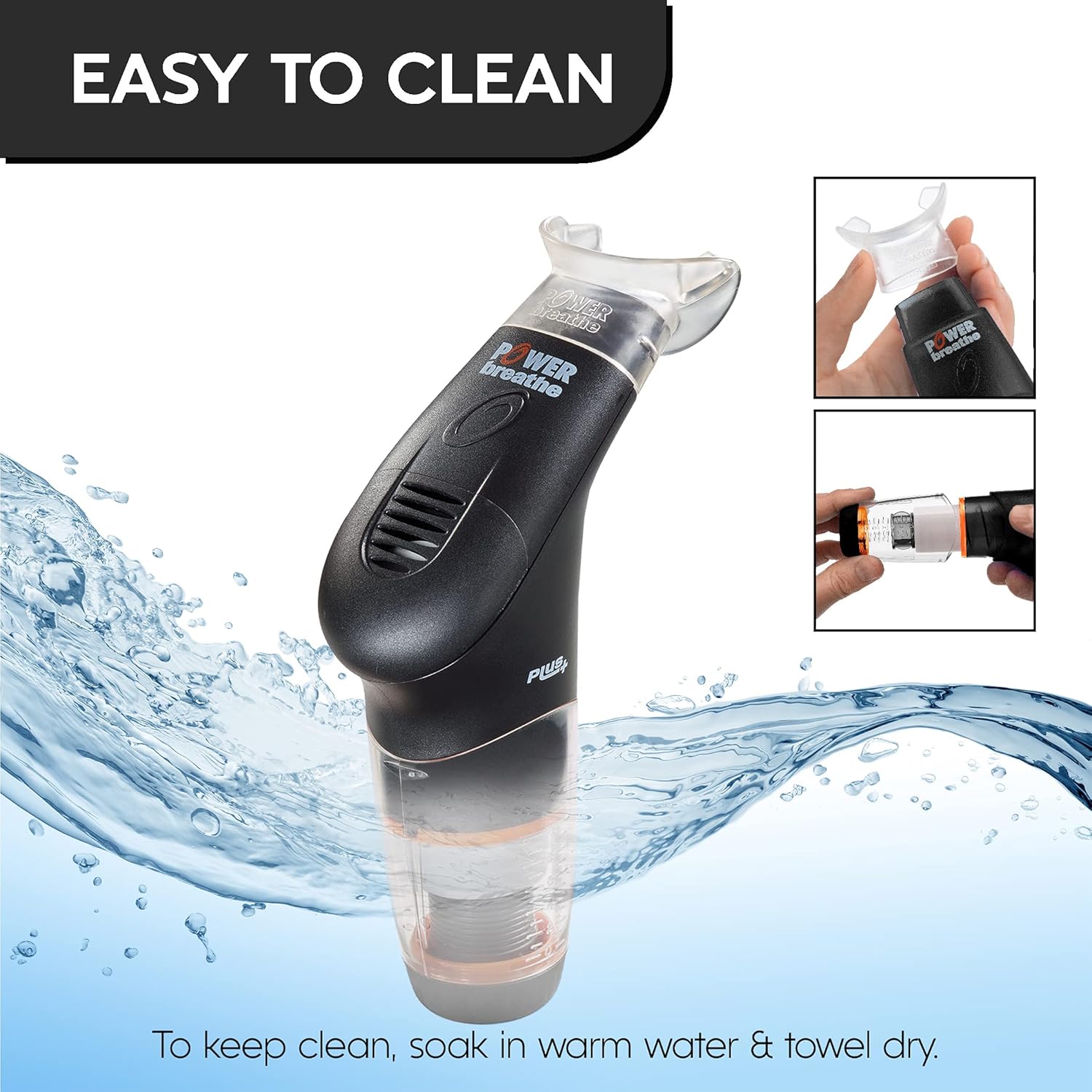 POWERbreathe - Breathing Exercise Device, Breathing Trainer and Therapy Tool to Strengthen Breathing Muscles and Help Lung Capacity
