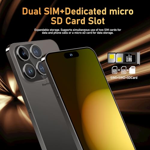 15 Ultra Smartphone Unlocked Cell Phone,Battery 6800mAh 6.8 HD Screen Unlocked Phone,12+512GB Android 14 with 128GB Memory Card