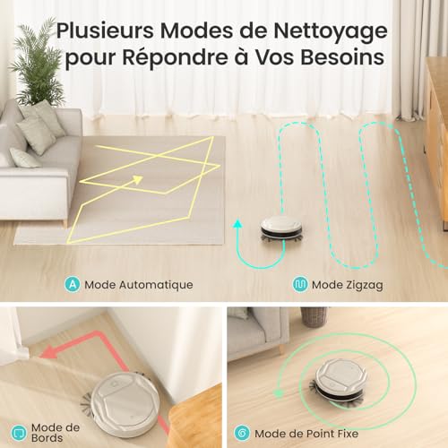 Lefant M3 Robot Vacuum, Robot Vacuum and Mop, 12000Pa Suction, Anti-Tangle Brushes, Dual Spinning Mop, Auto Mop Washing, Drying, Self-Emptying