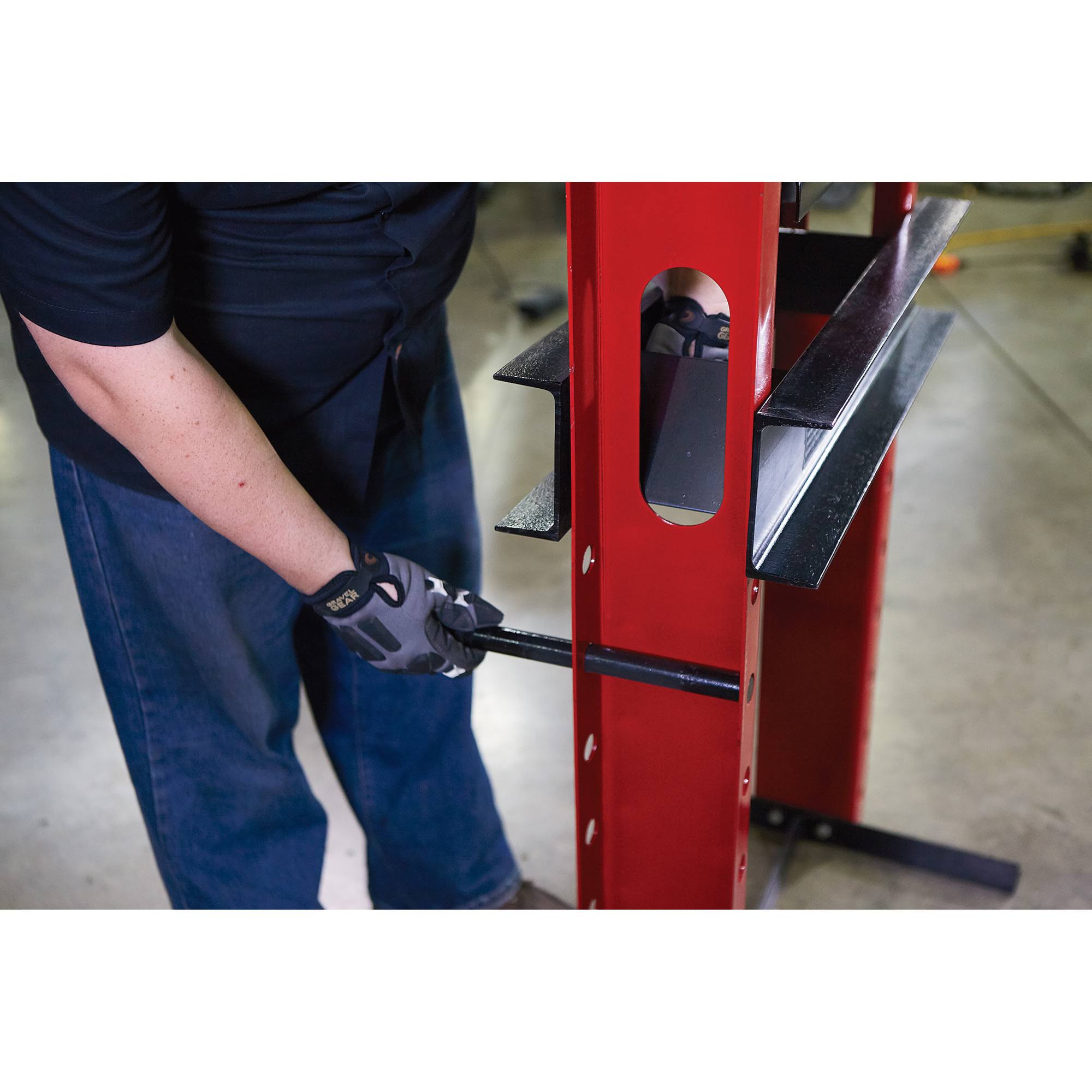 Strongway Hydraulic Shop Press - 20-Ton Capacity