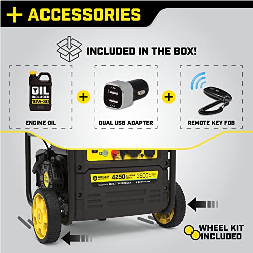 Champion Power Equipment 4250-Watt Dual Fuel RV Ready Portable Open Frame Inverter Generator with Quiet Technology