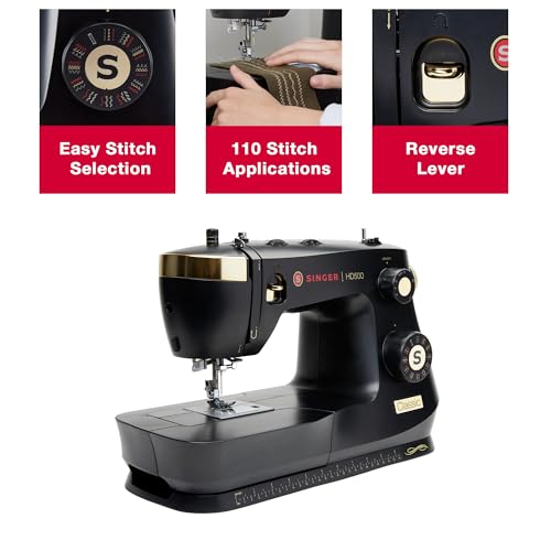 SINGER Heavy Duty 500 Classic Sewing Machine with Accessory Kit | Strong Motor with Enhanced Piercing Power, 23 Built-In Stitches, Full Metal frame
