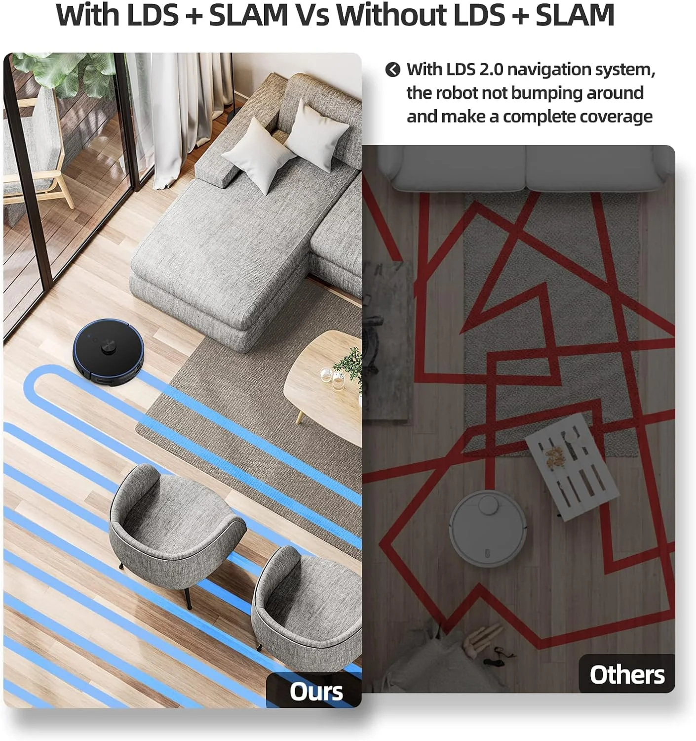 VIOMI S9 Robot Vacuum Cleaner Self-Emptying 2700Pa, 5200mAh, 3 in 1 (Sweep, Vacuum and Mop), Robotic Vacuum 360° LDS Lidar, Auto Dirt Disposal