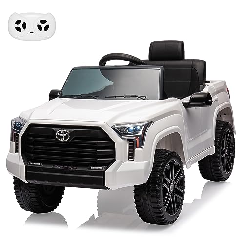 IDEALHOUSE Electric Car for Kids, 12v Ride on Truck Car, Ride-on Toys for Boys/Girls, Off-Road Kids Pickup Car with Remote Control, Spring Suspension