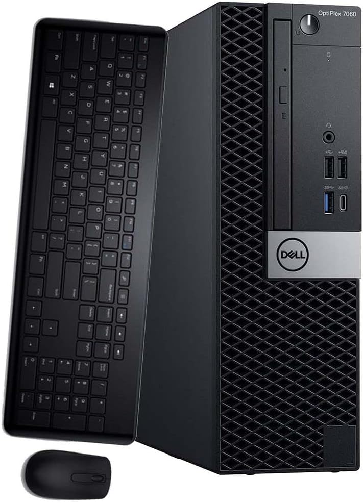 Dell Optiplex 7060 SFF Desktop Computer PC | Intel 8th Gen i7-8700 (6 Core) | 16GB DDR4 Ram 512GB NVMe M.2 SSD | Built-in WiFi 6E & Bluetooth 5.2 |