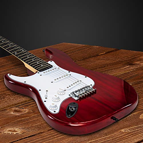 LyxPro Electric Guitar 39" inch Complete Beginner Starter kit Full Size with 20w Amp, Package Includes All Accessories, Digital Tuner, Strings, Picks