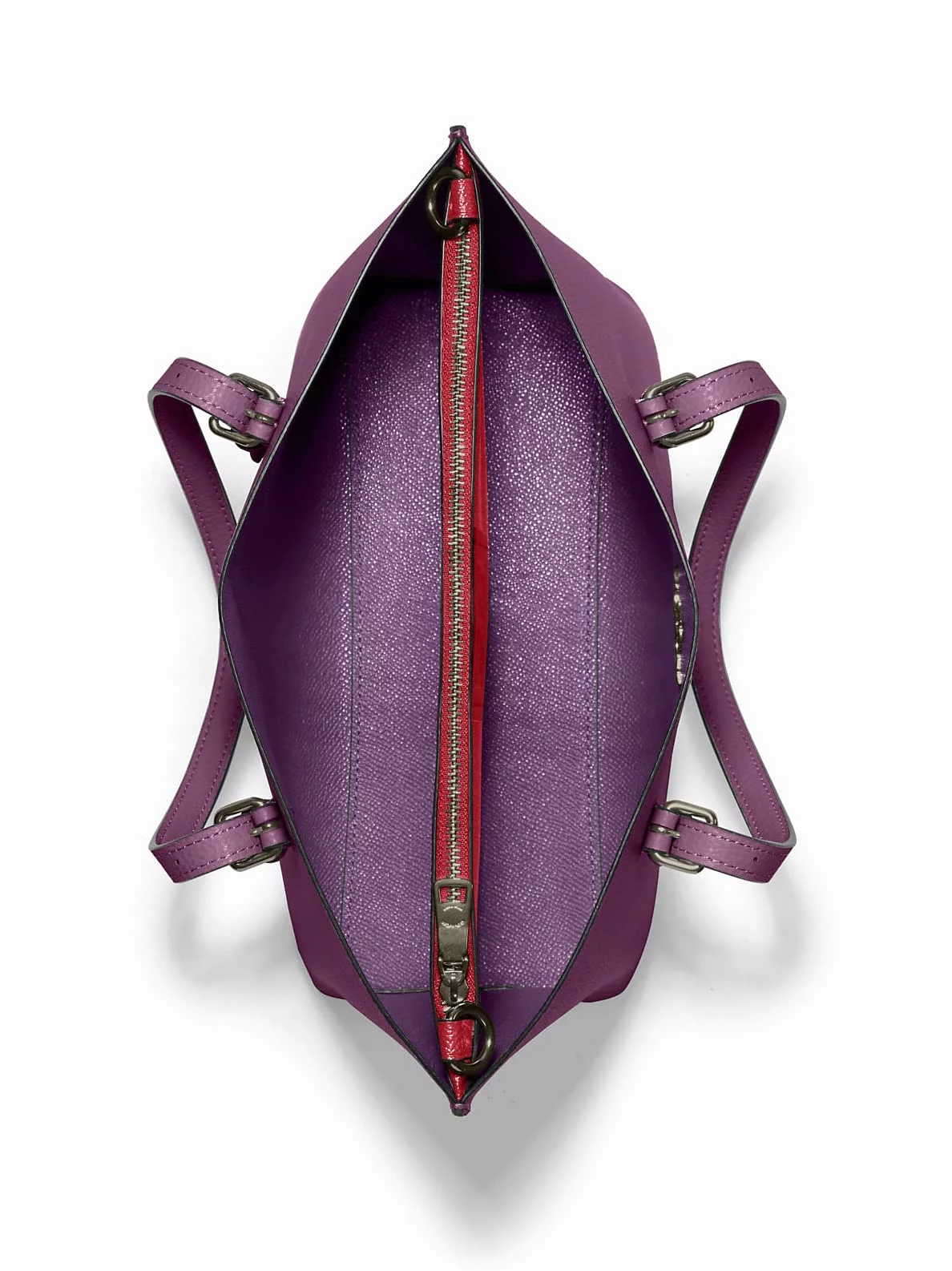 Coach Leather Mollie Tote 25, Boysenberry - Radiant Selections